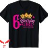 Barbie Birthday T-Shirt Queen 6th Birthday Girl Party Tee
