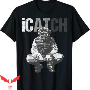 Baseball Catcher T-Shirt Baseball Player Trendy Sports Tee