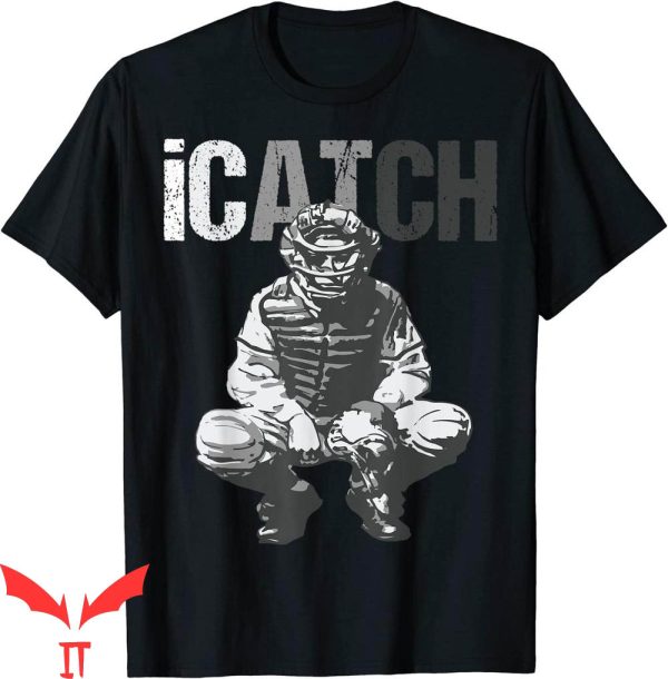 Baseball Catcher T-Shirt Baseball Player Trendy Sports Tee