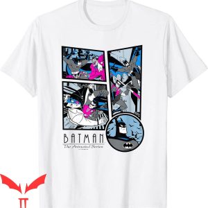 Batman The Animated Series T-Shirt Action Comic Panels