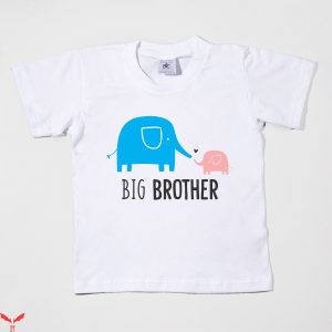 Big Sister And Big Brother T-Shirt Elephant Big Bro Matching