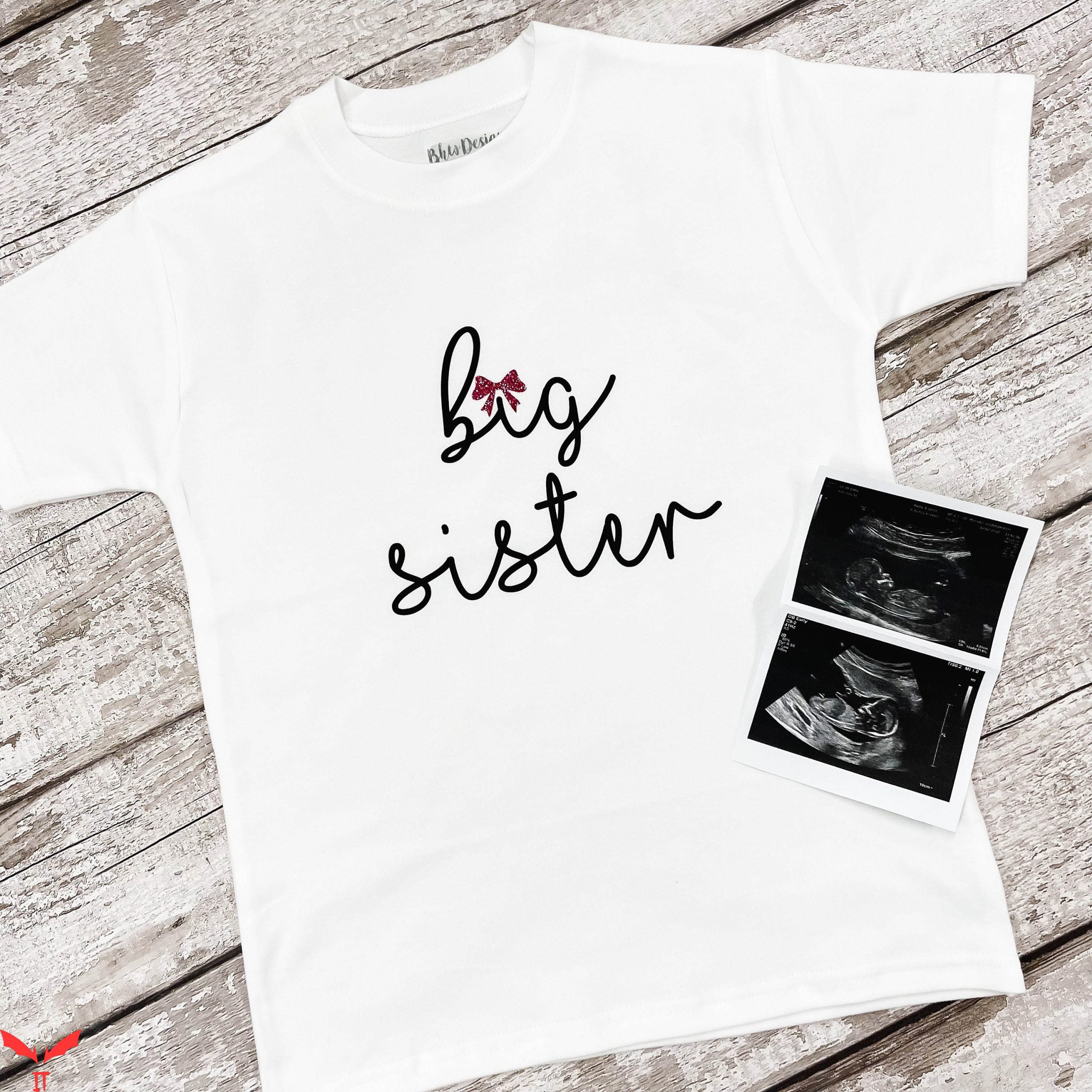 Big Sister Big Brother T-Shirt Baby Announcement Sister Tee Big Sister Big Brother T-Shirt Baby Announcement Sister Tee