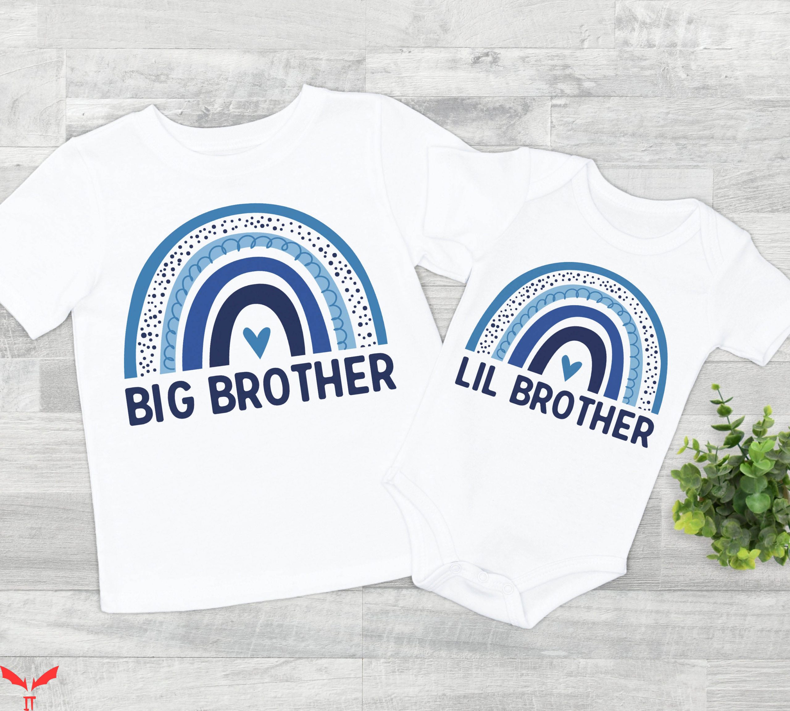 Big Sister Big Brother T-Shirt Big Bro Cute Rainbow Matching Big Sister Big Brother T-Shirt Big Bro Cute Rainbow Matching