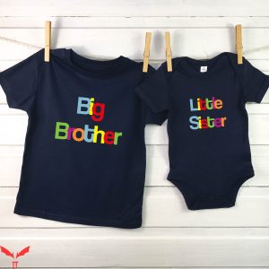 Big Sister Big Brother T-Shirt Big Bro Funny Trendy Tee