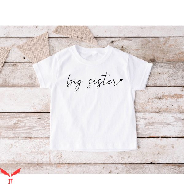 Big Sister Big Brother T-Shirt New Big Sis Cute Announcement