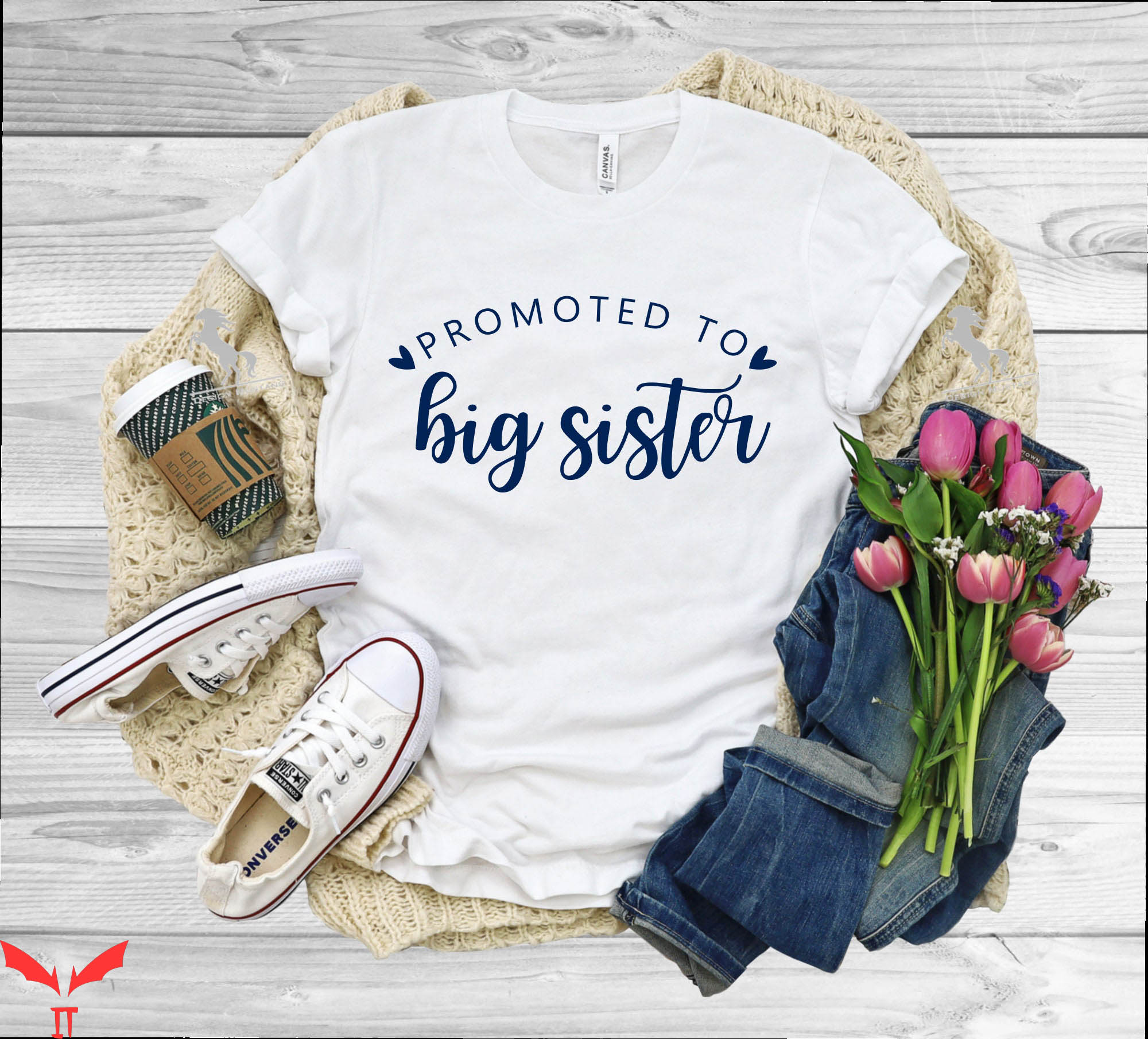 Big Sister Big Brother T-Shirt Promoted To Big Sister Big Sister Big Brother T-Shirt Promoted To Big Sister
