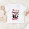 Big Sister Big Brother T-Shirt Santa’s Promoting Me To Sis