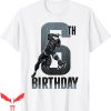 Black Panther Birthday T-Shirt Action Pose 6th Birthday