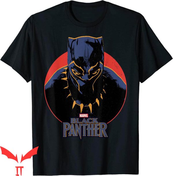 Black Panther Birthday T-Shirt Marvel Movie Retro Circle