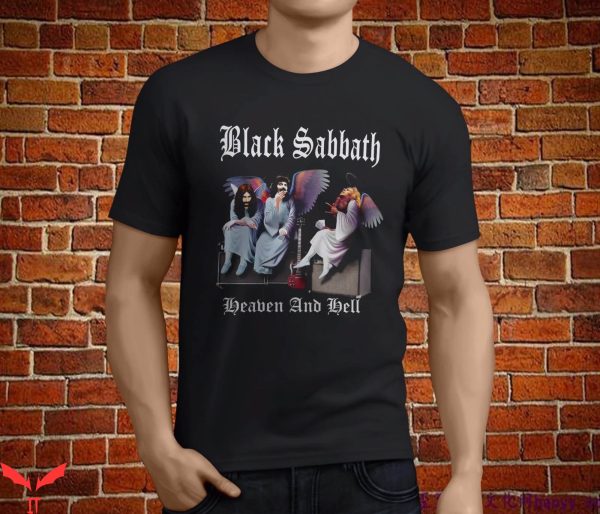 Black Sabbath Heaven And Hell T-Shirt Rock Music Funny