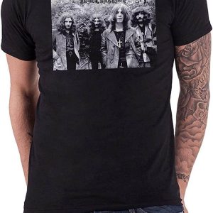 Black Sabbath Paranoid T-Shirt Group Shot Vintage Band Logo