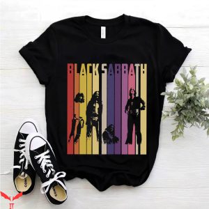 Black Sabbath Paranoid T-Shirt Heavy Metal Vintage Retro Tee