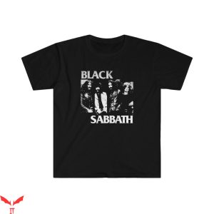 Black Sabbath Paranoid T-Shirt In The Black Flag Logo