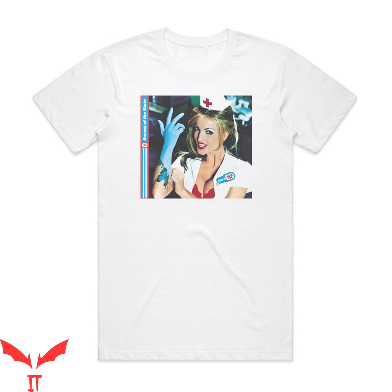 Blink 182 Enema Of The State T-Shirt Heavy Metal Album Blink 182 Enema Of The State T-Shirt Heavy Metal Album