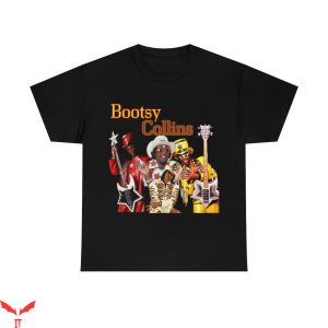 Bootsy Collins T-Shirt American Bass Guitarist Singer Retro