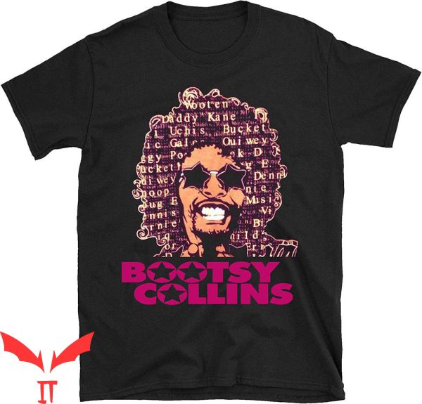 Bootsy Collins T-Shirt Funny Art Funkadelic Soul Music Tee