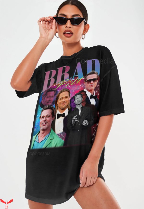 Brad Pitt T-Shirt Brad Pitt Actor Tribute Tshirt