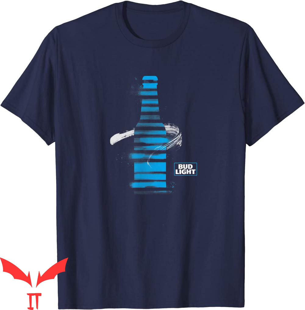 Bud Light T-Shirt Official Bottle With Logo Funny Tee Shirt