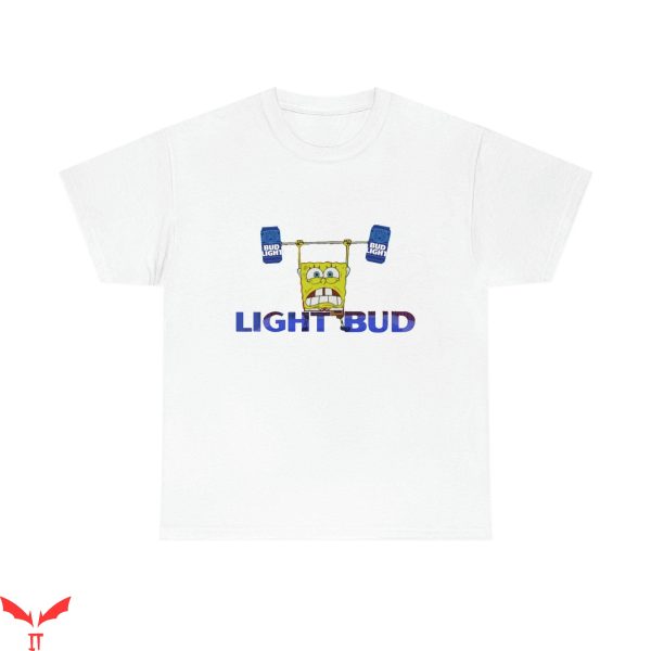 Bud Light T-Shirt Spongebob Beer Funny Trendy Tee Shirt