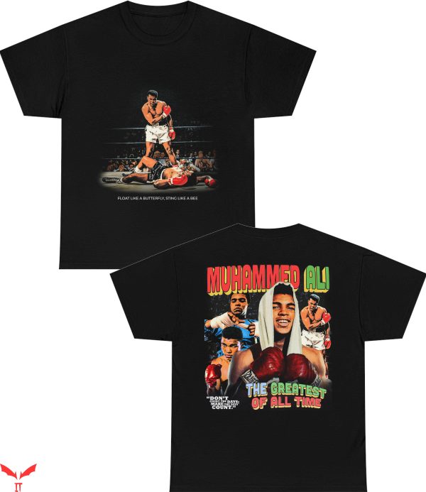 Cassius Clay T-Shirt Muhammed Ali Front And Back Tee