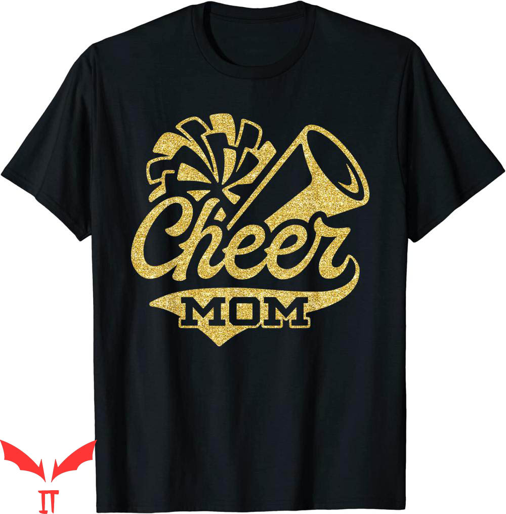 Cheer T-Shirt Cheer Mom Cheerleader Gold Pom Pom T-Shirt Cheer T-Shirt Cheer Mom Cheerleader Gold Pom Pom T-Shirt