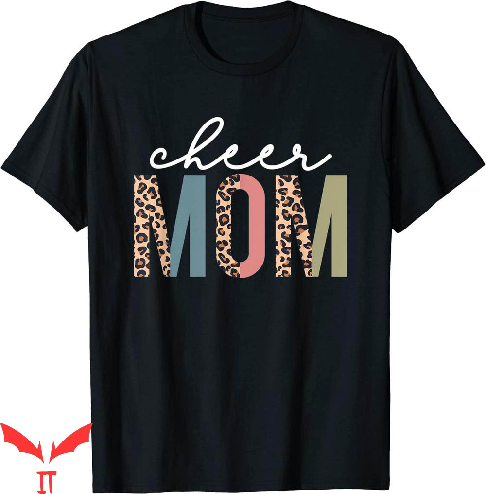 Cheer T-Shirt Cheer Mom Leopard Cheerleader Bleached Cheer T-Shirt Cheer Mom Leopard Cheerleader Bleached