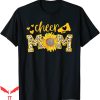 Cheer T-Shirt Cheer Mom Megaphone Cute Sunflower Leopard