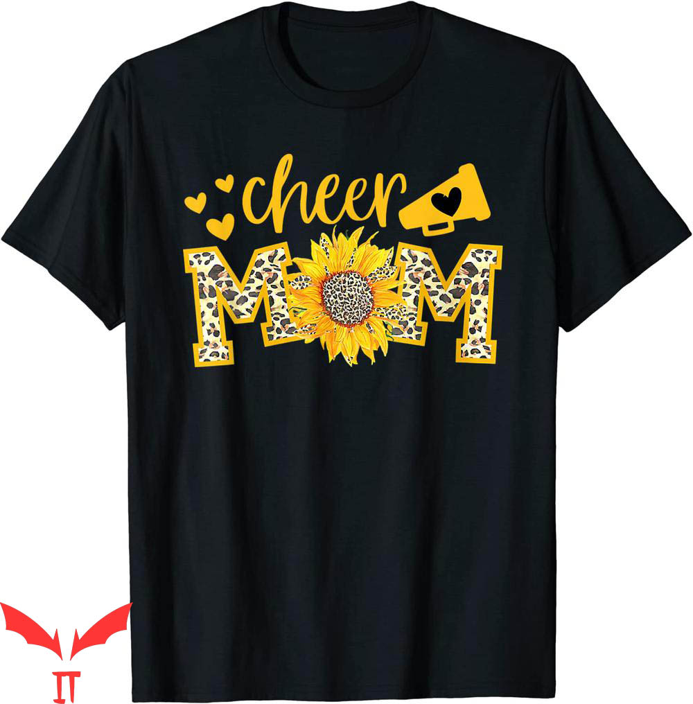 Cheer T-Shirt Cheer Mom Megaphone Cute Sunflower Leopard Cheer T-Shirt Cheer Mom Megaphone Cute Sunflower Leopard