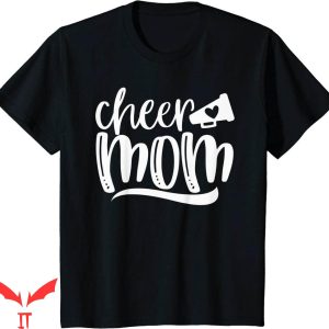 Cheer T-Shirt Cheer Mom Megaphone With Heart Accent