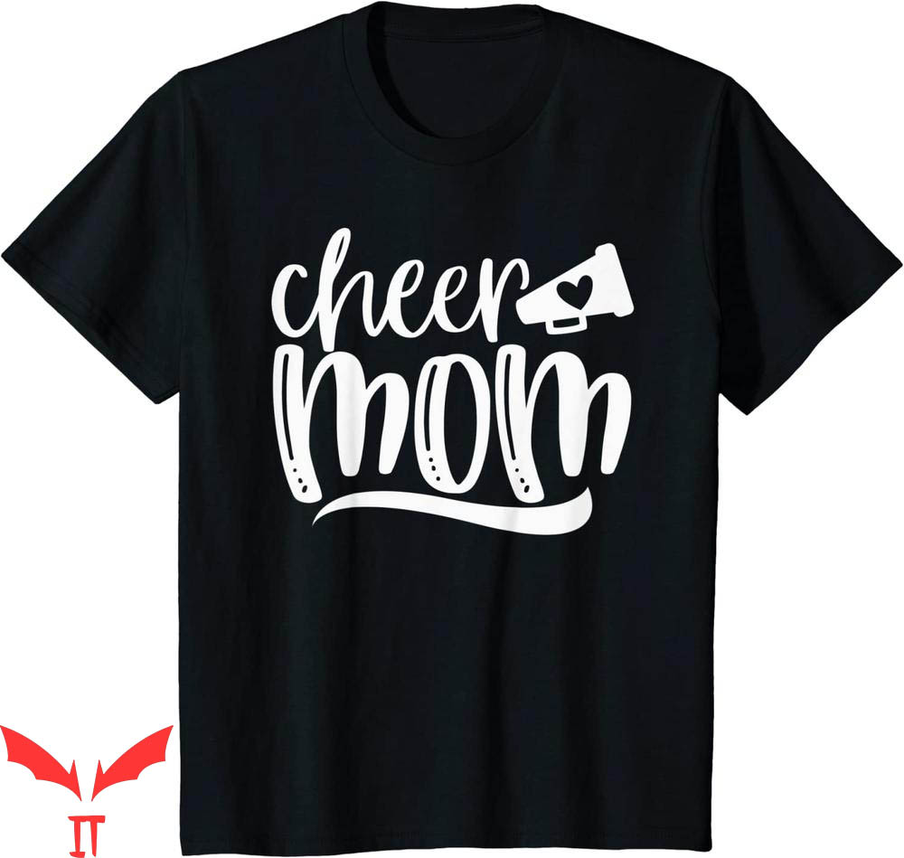 Cheer T-Shirt Cheer Mom Megaphone With Heart Accent Cheer T-Shirt Cheer Mom Megaphone With Heart Accent