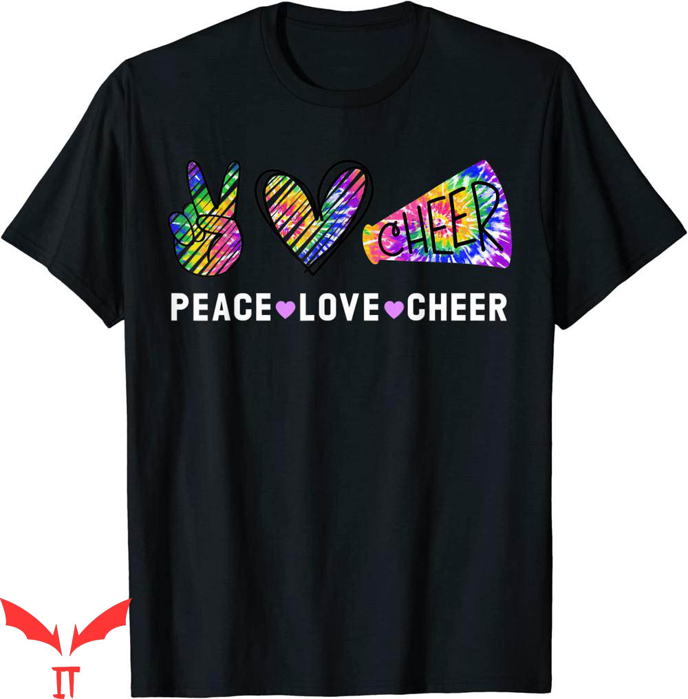 Cheer T-Shirt Peace Love Cheer Tie Dye Cheerleading Cheer T-Shirt Peace Love Cheer Tie Dye Cheerleading