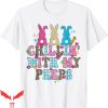 Chillin With My Peeps T-Shirt Bunny Rabbit Leopard Plaid Egg