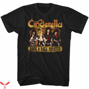 Cinderella Band T-Shirt Dudes Forever Rock Music Retro Tee