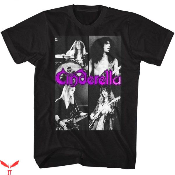 Cinderella Band T-Shirt Quarters Rock Music Retro Tee