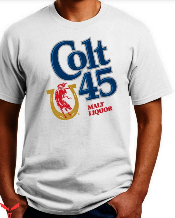 Colt 45 T-Shirt Malt Liquor Classic Beer Logo Tee Shirt