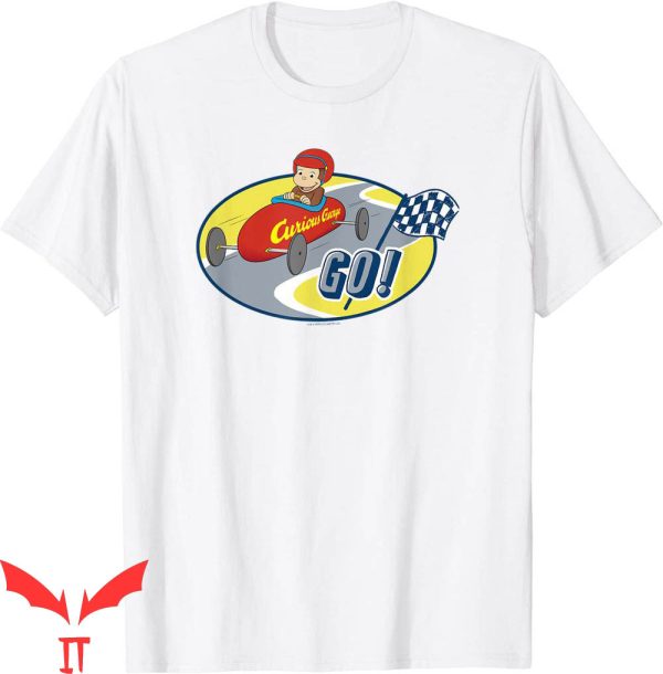 Curious George Birthday T-Shirt Go-Kart Racing George Tee