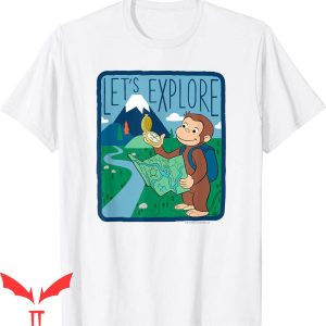 Curious George Birthday T-Shirt Let’s Explore Outdoor Map
