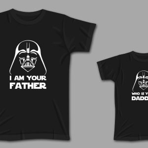 Dad And Me T-Shirt Father Son Matching Star Wars Funny