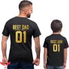 Dad And Me T-Shirt Father Son Matching Trendy Funny Tee