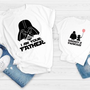 Dad And Me T-Shirt I Am Your Father Daddy Little Princess
