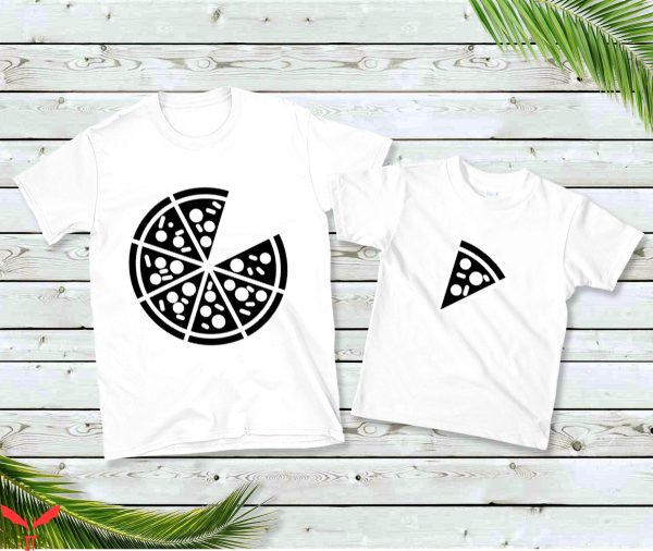 Dad And Me T-Shirt Pizza And Pizza Slice Set Matching Tee