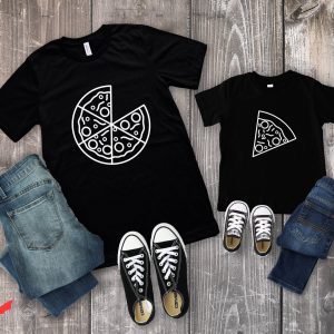 Dad And Me T-Shirt Pizza Dad Son Funny Family Matching