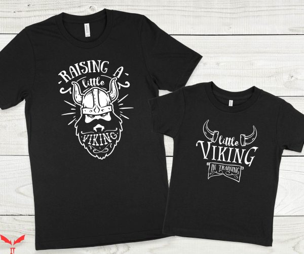 Dad And Me T-Shirt Viking Father And Son Matching Shirt