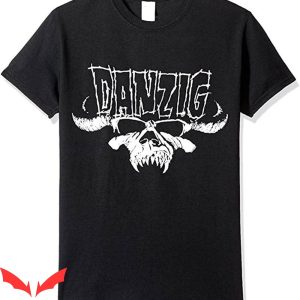 Danzig Skull T-Shirt Tribal Skull And Logo Heavy Metal Band