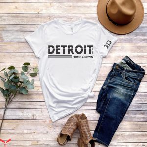 Detroit Lines T-Shirt 313 Area Code Motor City Detroit Tee