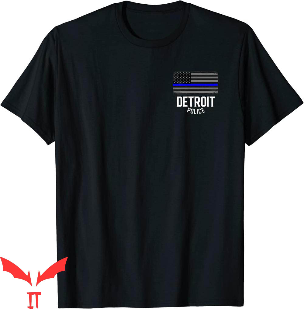 Detroit Lines T-Shirt City Of Detroit Police Officer Michigan Detroit Lines T-Shirt City Of Detroit Police Officer Michigan