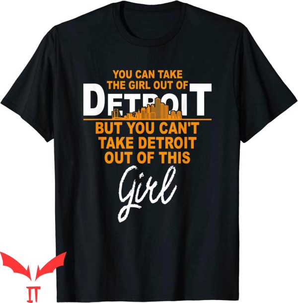 Detroit Lines T-Shirt Funny Home Roots Girl Move From Tee