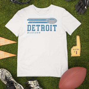 Detroit Lines T-Shirt Lions Football Vintage Retro Tee