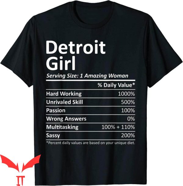 Detroit Lines T-Shirt Michigan Funny City Home Roots USA