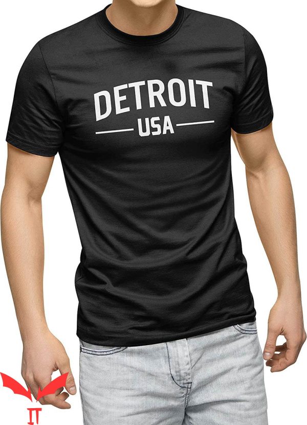 Detroit Lines T-Shirt Michigan Novelty Funny Trendy Tee